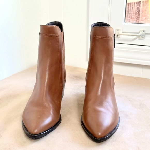 Cole Haan Teegan Bootie GRAND SERIES 360 7 Leather Earth Dark Brown Boots - Picture 2 of 11